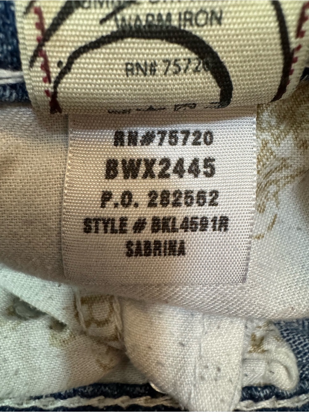 BKE The Buckle Y2K Sabrina Stretch Jeans 27 X 31 1/2 - Picture 6 of 6